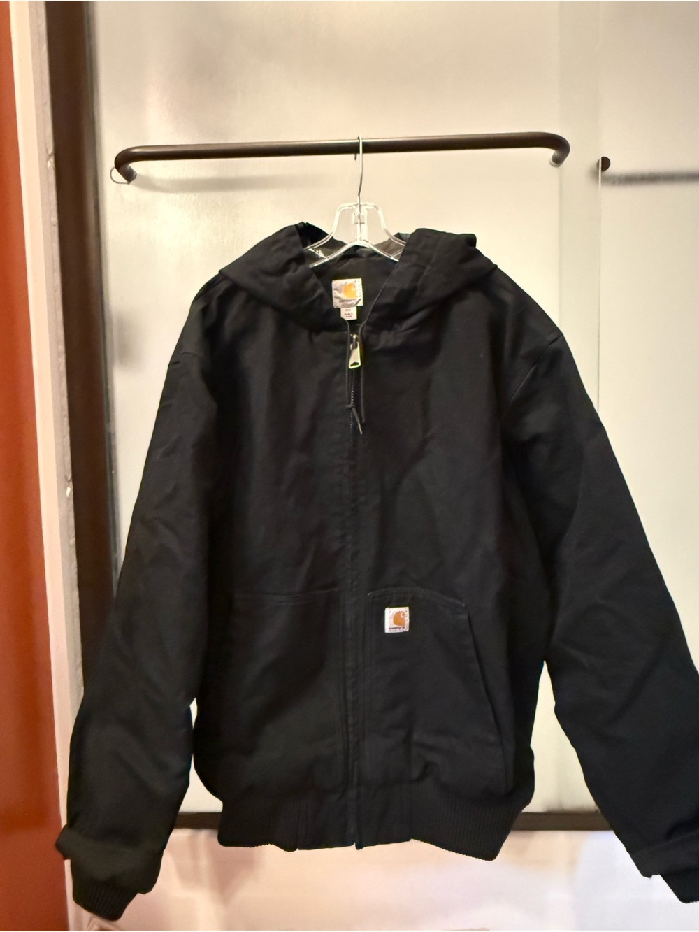 Men’s Carhartt Black Hooded Insulated Jacket (XXL)